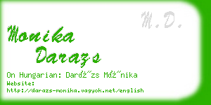 monika darazs business card